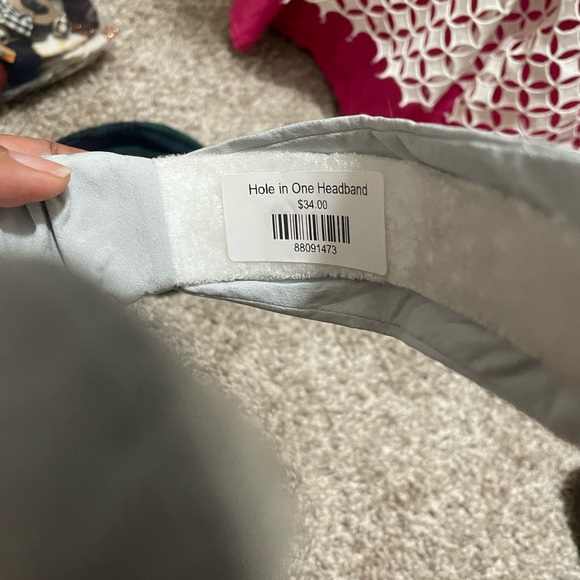 Golf Beaded Twisted Knot Headband (NWT) and Loft Plaid Twisted Headband Bundle - Picture 5 of 7